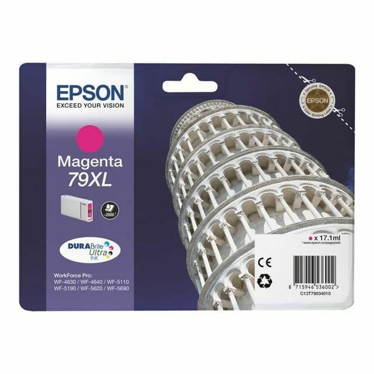Picture of Original Ink Cartridge Epson 79XL Pisa Tower Magenta