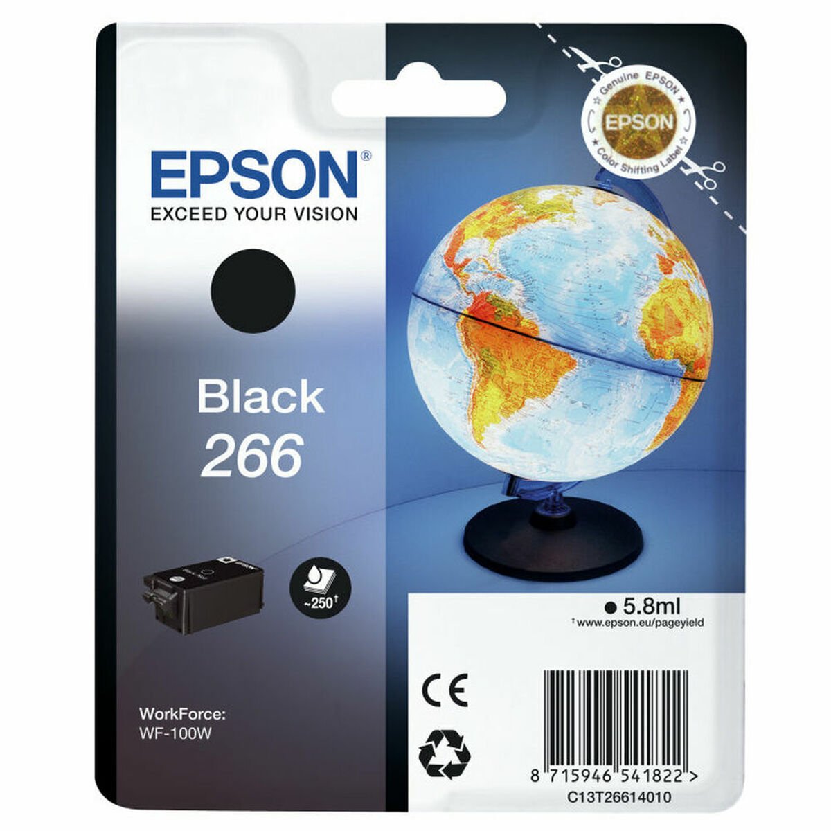 Bild von Original Ink Cartridge Epson Singlepack Black 266 ink cartridge WF-100W Black Yellow