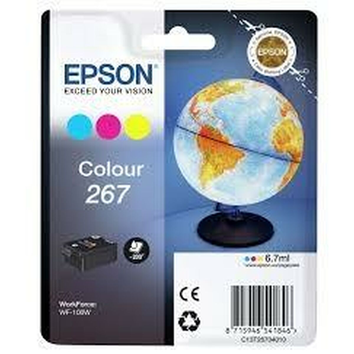 Image secondaire de Cartouche d'encre originale Epson WF-100W 267 INK CARTRIDGE Tricolore (5 Unités)