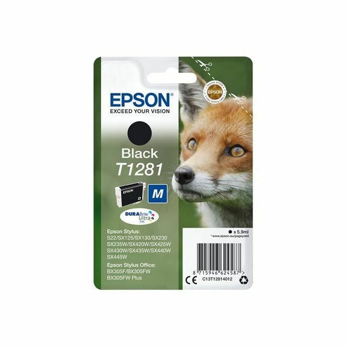 Kép Original Ink Cartridge Epson T1281 Black 5,9 ml