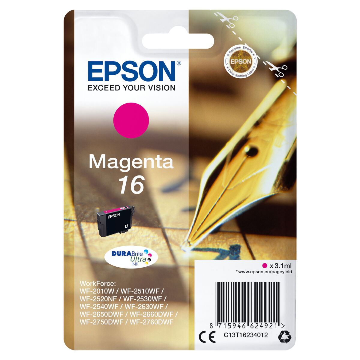 Cartouche d'Encre Compatible Epson C13T16234022 Magenta