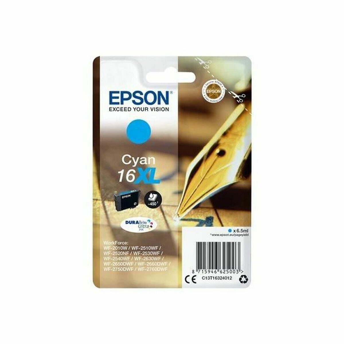 Picture of Compatible Ink Cartridge Epson C13T16324012 Cyan