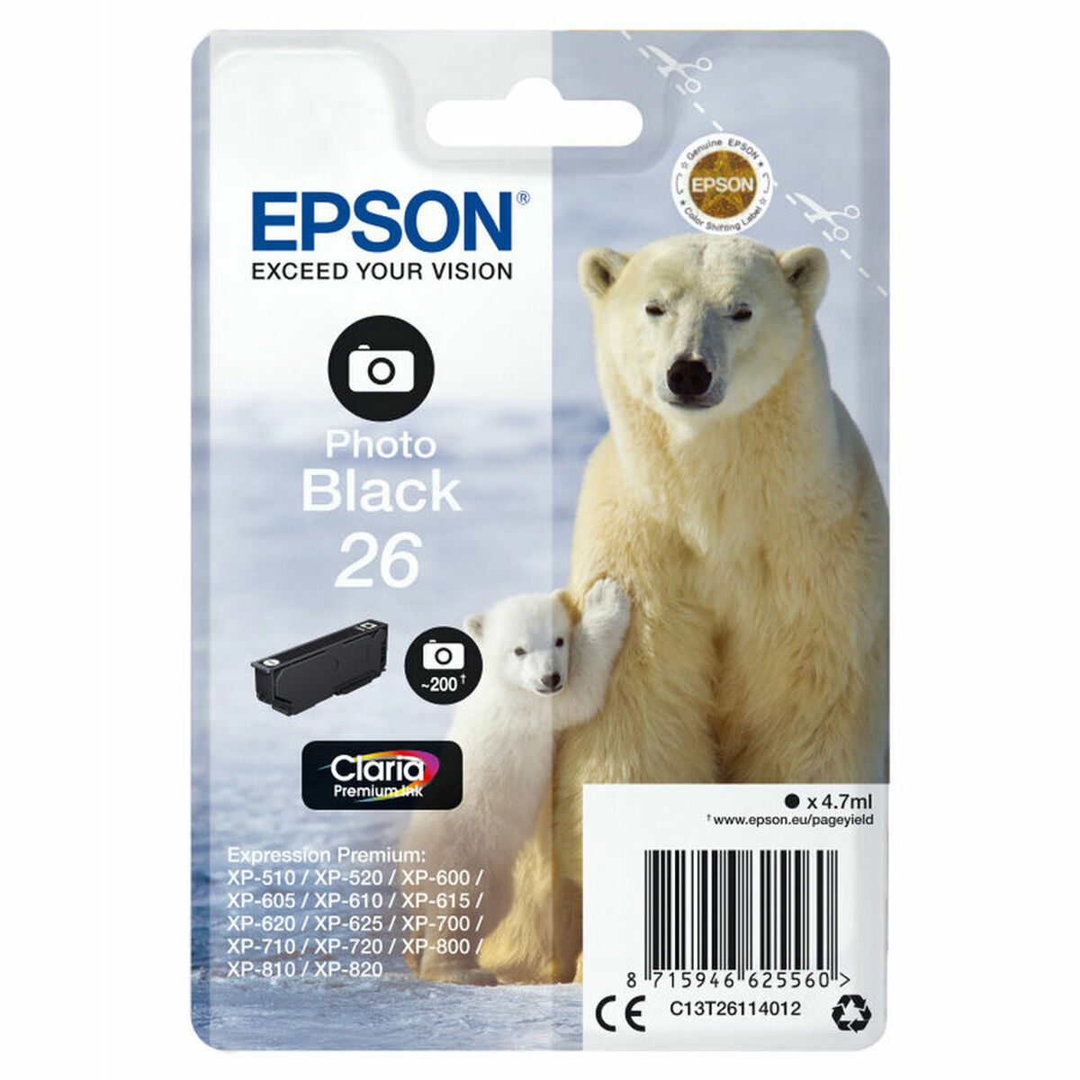 Kép Original Ink Cartridge Epson T2611 Black
