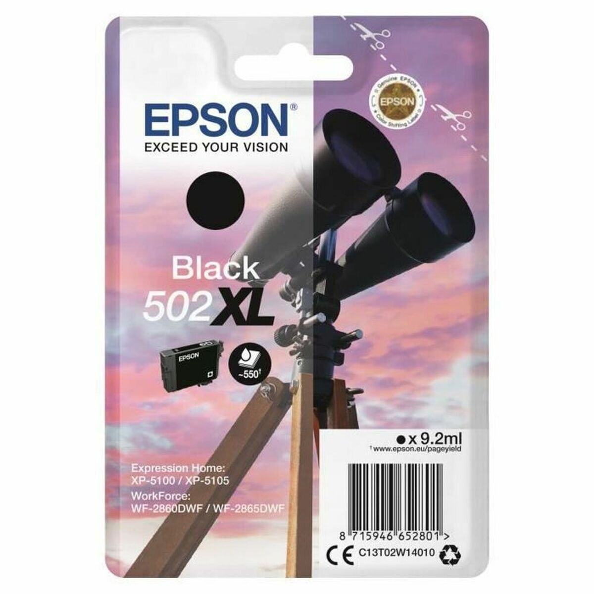 Bild von Original Tintenpatrone Epson Twin XL 502 Schwarz