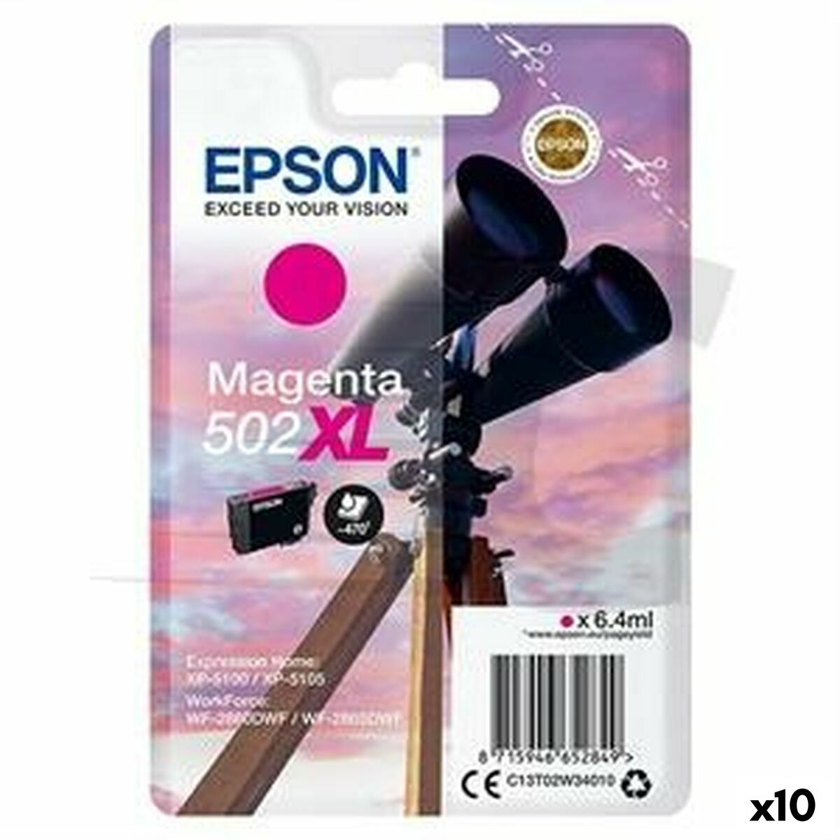 Cartouche d'encre originale Epson Magenta (10 Unités)