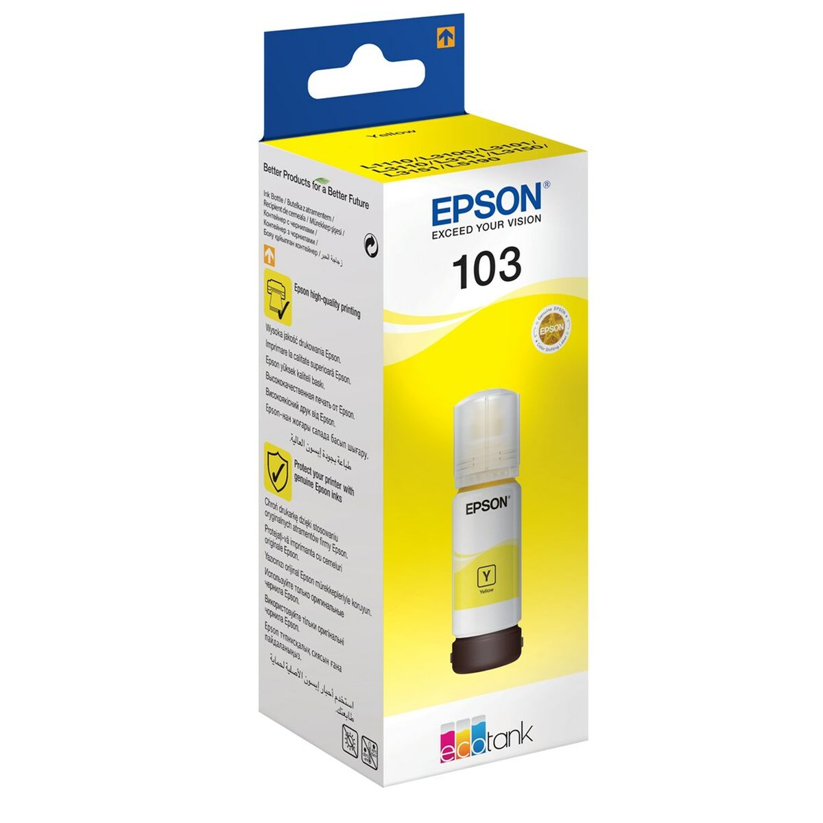 Afbeeldingen van Ink for cartridge refills Epson 103 Yellow