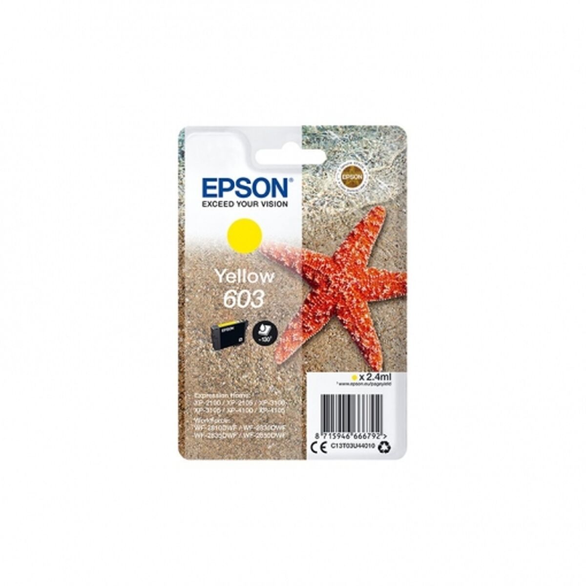 Afbeeldingen van Original Ink Cartridge Epson 603 Yellow