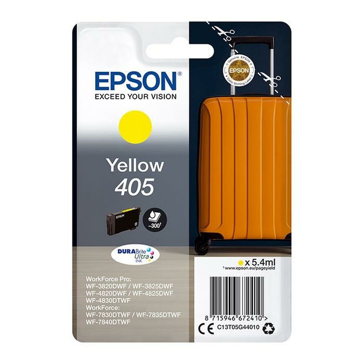 Picture of Original Ink Cartridge Epson Nº 405 Yellow (8 Units)