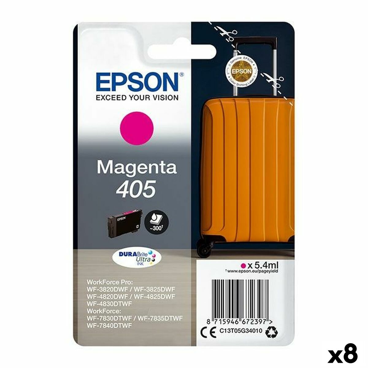 Picture of Original Ink Cartridge Epson Nº 405 Magenta (8 Units)