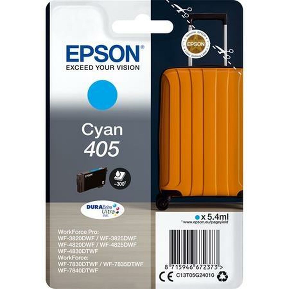Picture of Original Ink Cartridge Epson Nº 405 Cyan (8 Units)