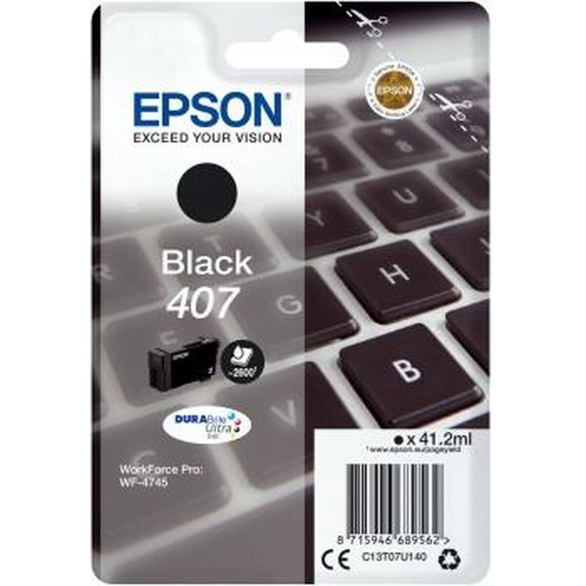 Picture of Original Ink Cartridge Epson Nº 407 Black (5 Units)