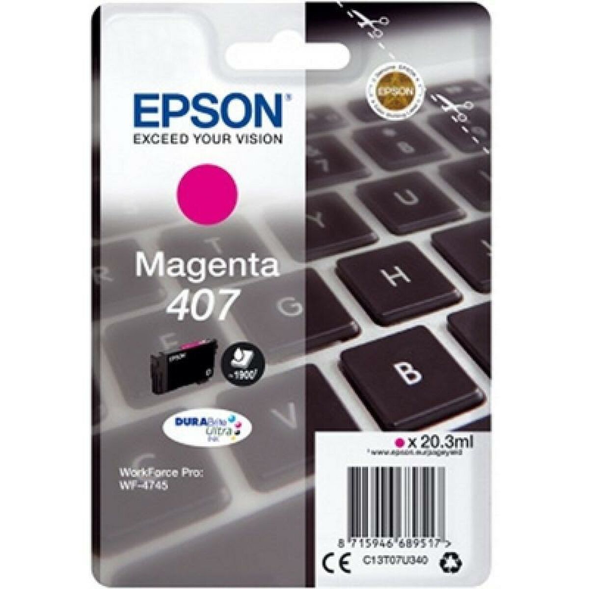 Bild von Original Tintenpatrone Epson WorkForce Pro 4745 Series Magenta (8 Stück)
