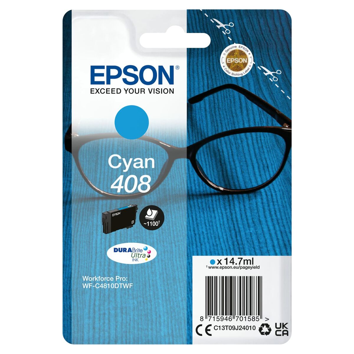 Picture of Original Ink Cartridge Epson 408 Black Cyan