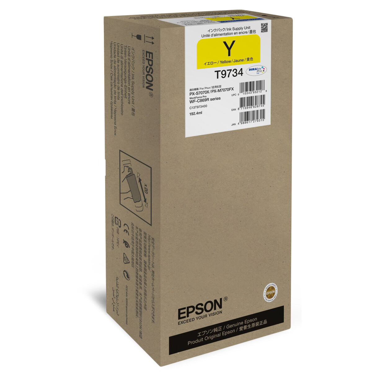 Image de Toner Epson C13T97340N Yellow (1 Unit)