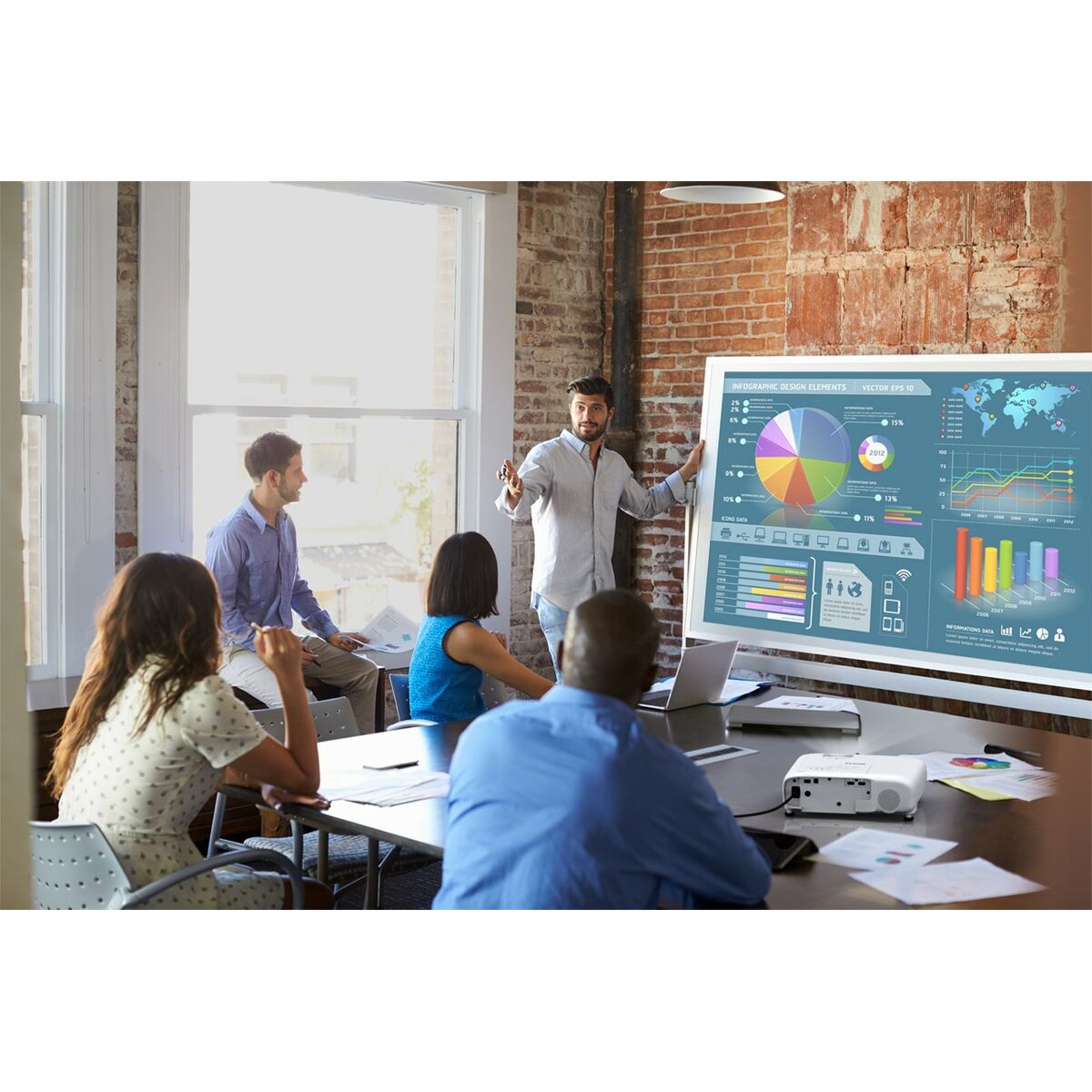 Obrazek Projector Epson EB-W53 ANSI 3200 4000 Lm 1280 x 800 px