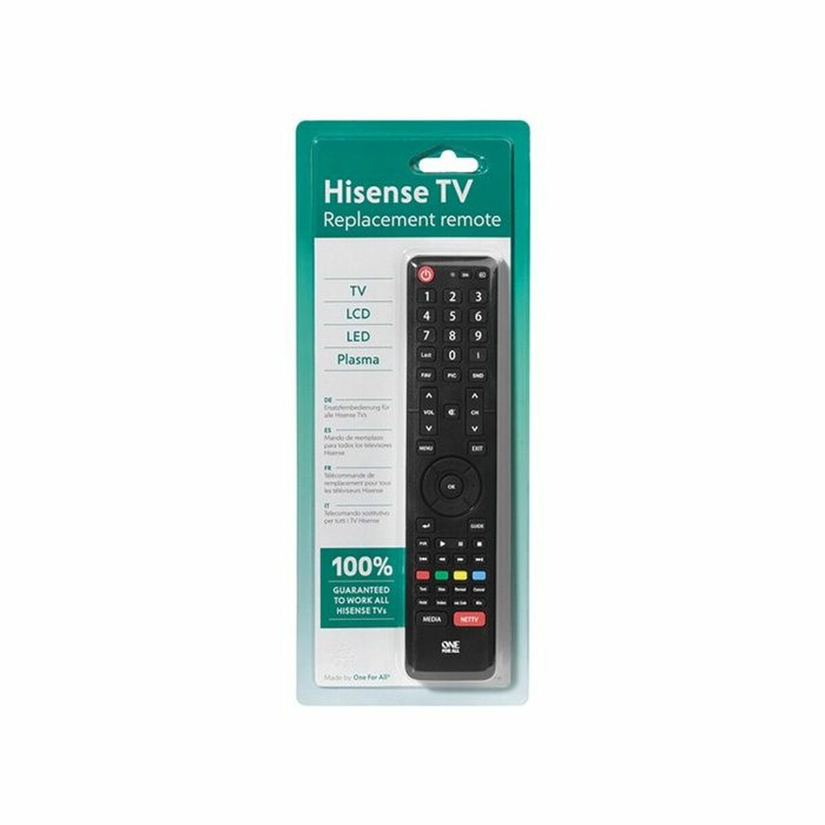 Afbeeldingen van Hisense Universal Remote Control One For All Black
