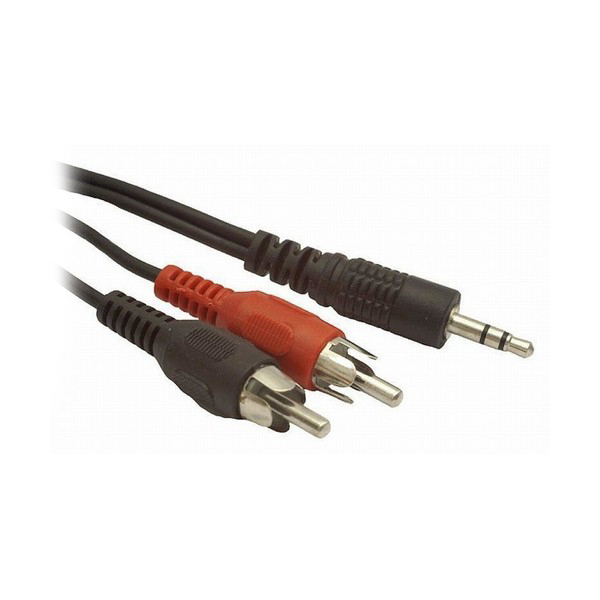 Cable Audio Jack a 2 RCA GEMBIRD CCA-458 Negro (1,5 m)
