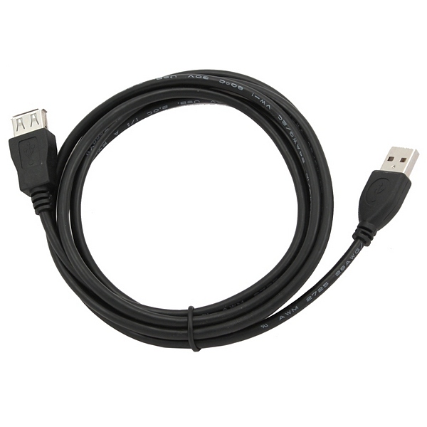 USB Podaljševalni Kabel GEMBIRD CCP-USB2-AMAF-6n (1,8 m) Črna