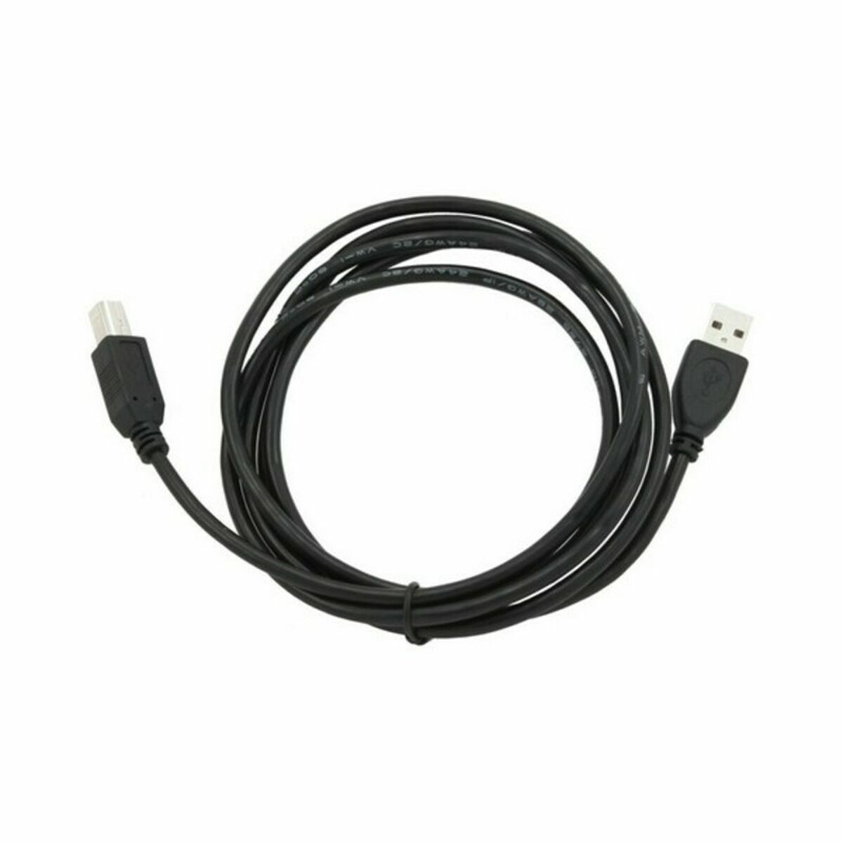 Câble USB 2.0 A vers USB B GEMBIRD CCP-USB2-AMBM-6 (1,8) Noir