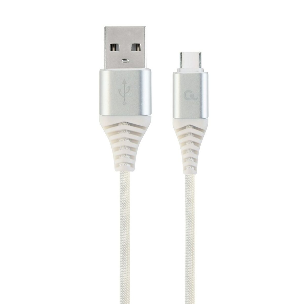 Câble USB A vers USB C GEMBIRD CC-USB2B-AMCM-1M-BW2 Blanc Argenté 1,8 m