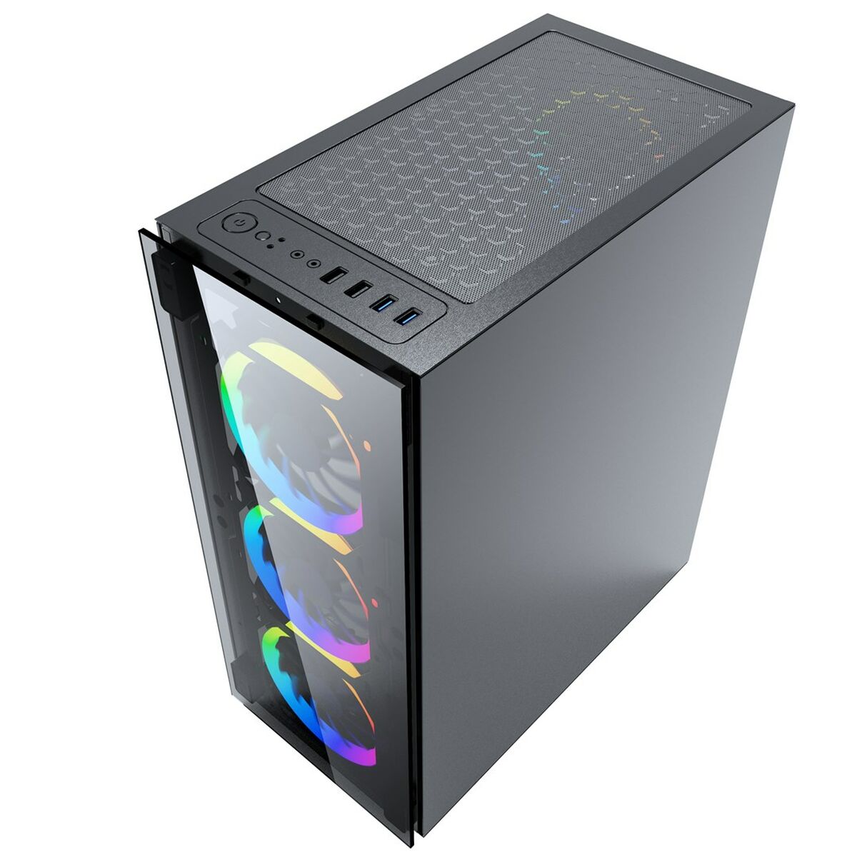 Afbeeldingen van ATX Semi-tower Box GEMBIRD CCC-FC-1500RGB Black