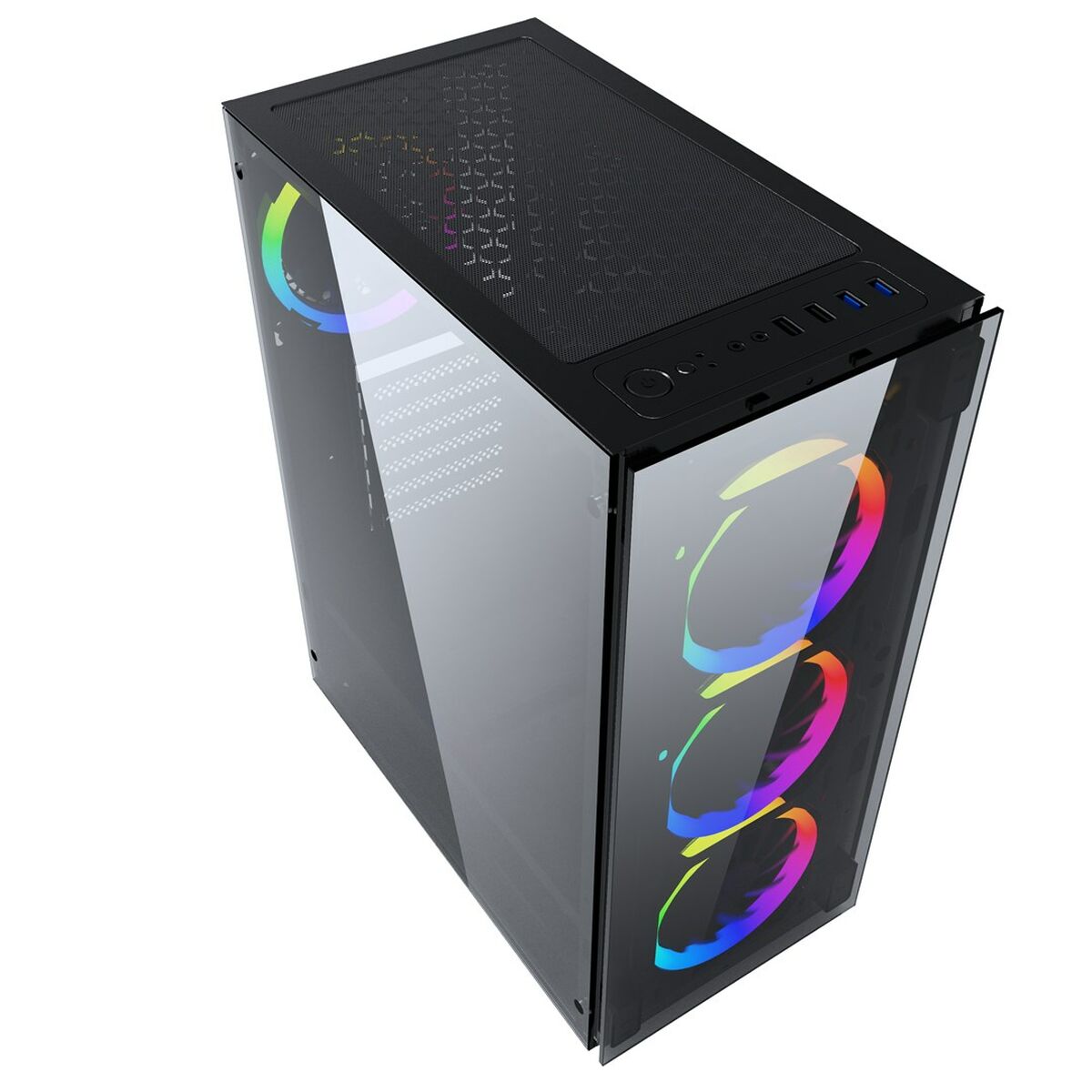 Afbeeldingen van ATX Semi-tower Box GEMBIRD CCC-FC-1500RGB Black