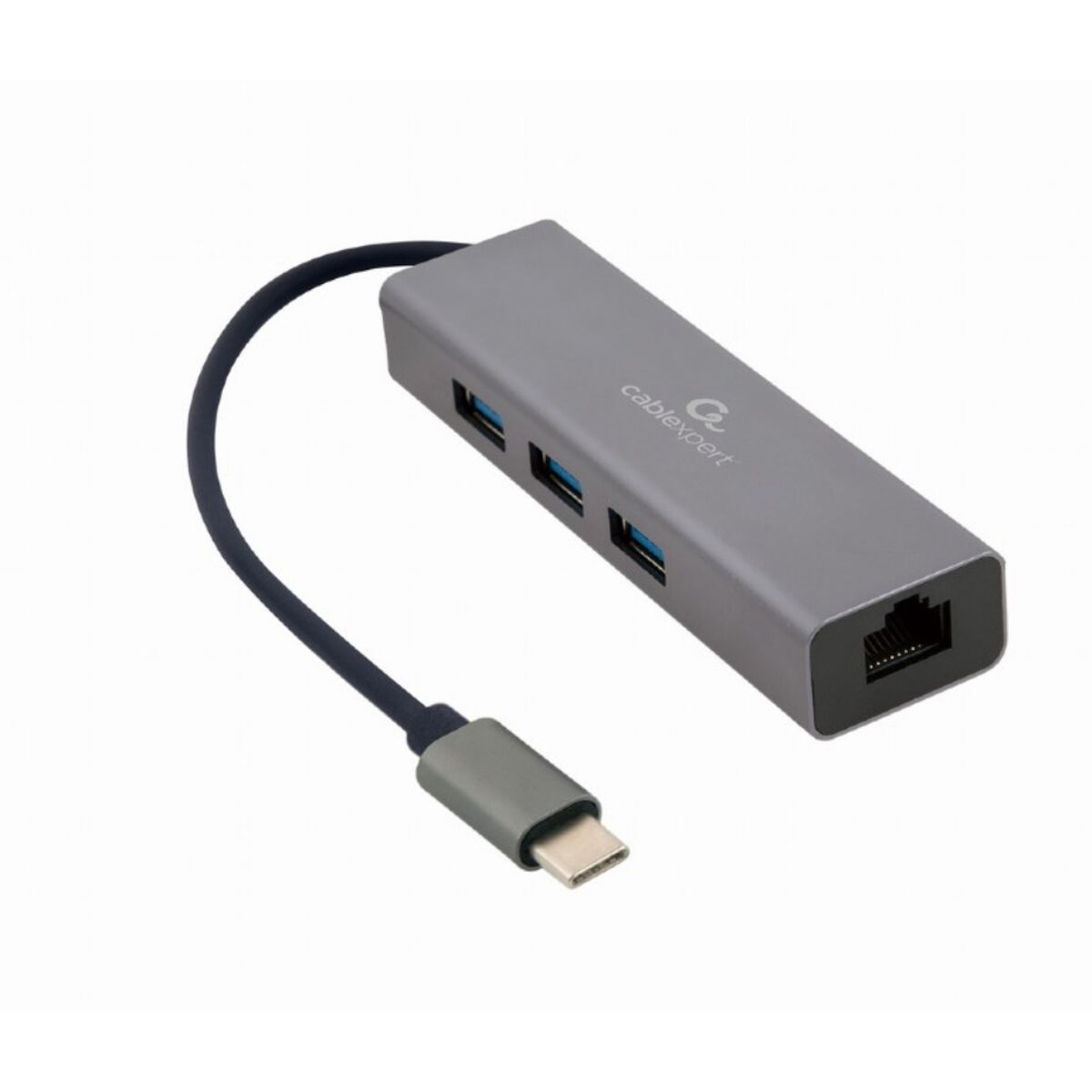 Afbeeldingen van USB Hub GEMBIRD A-CMU3-LAN-01 Grey