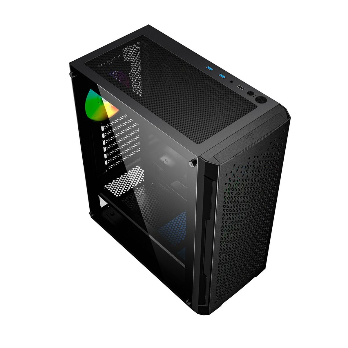 Afbeeldingen van ATX Semi-tower Box GEMBIRD CCC-FC-400X Black Multicolour