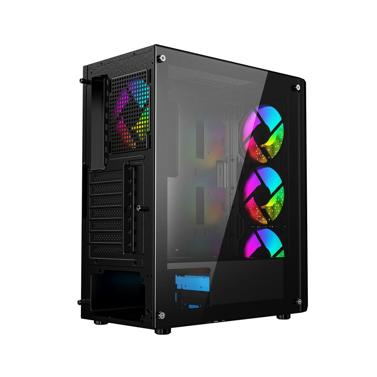 Afbeeldingen van ATX Semi-tower Box GEMBIRD CCC-FC-400X Black Multicolour