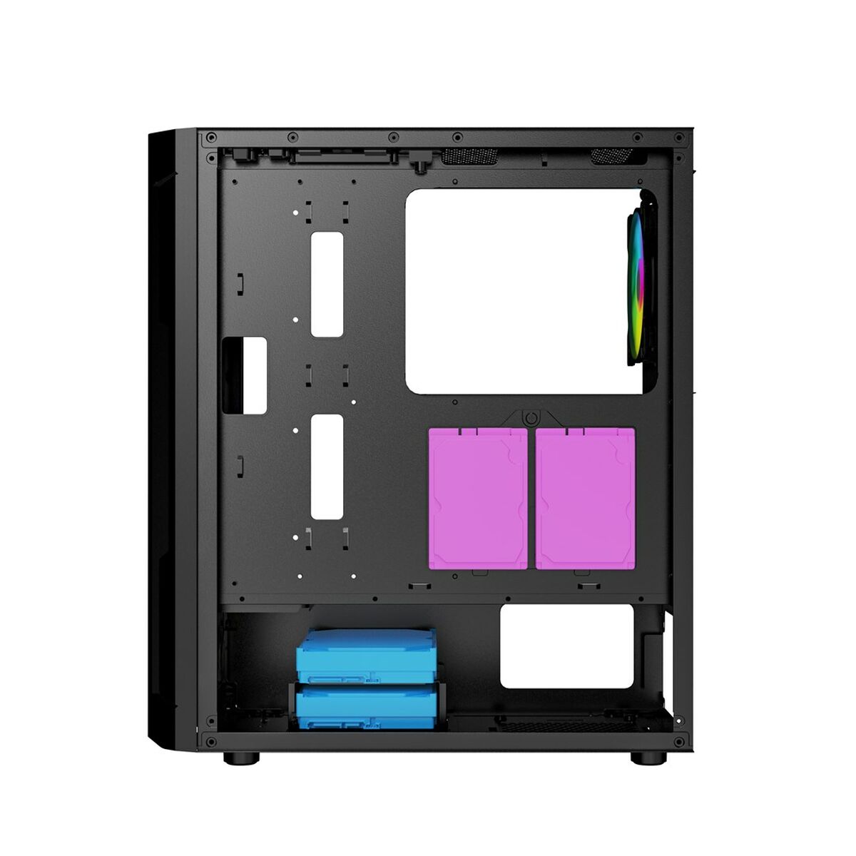 Afbeeldingen van ATX Semi-tower Box GEMBIRD CCC-FC-400X Black Multicolour