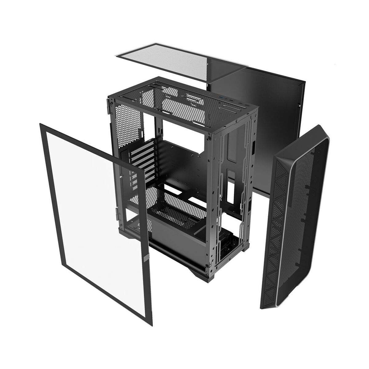 Afbeeldingen van ATX Semi-tower Box GEMBIRD CCC-FC-M200 Black