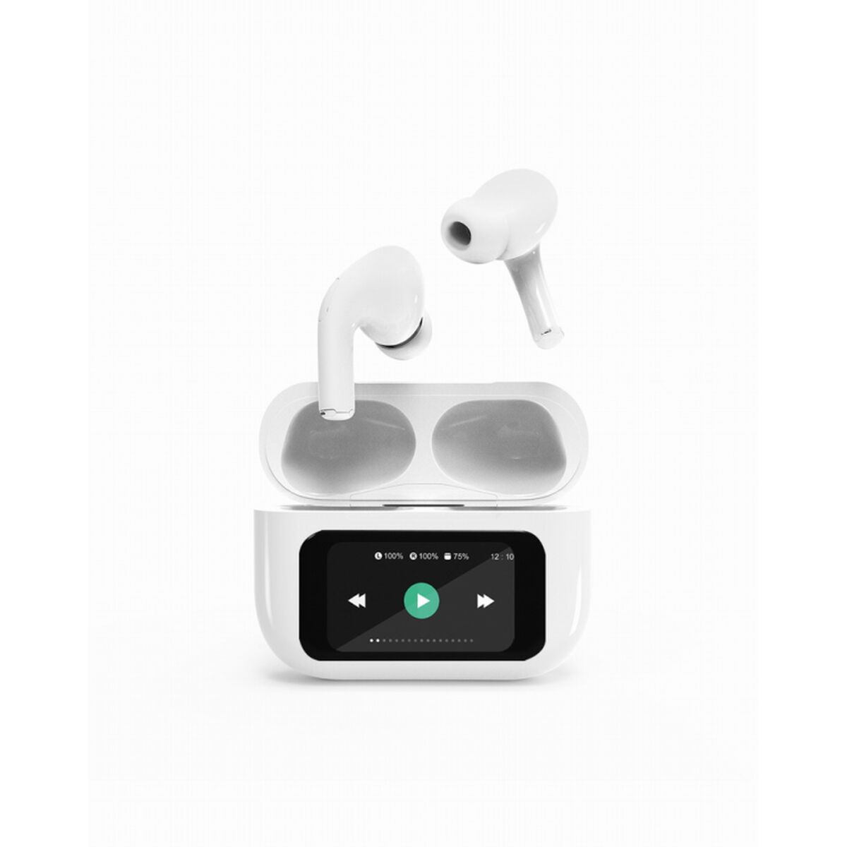 Casque GEMBIRD TWS-LCD-ANC-01-W Blanc