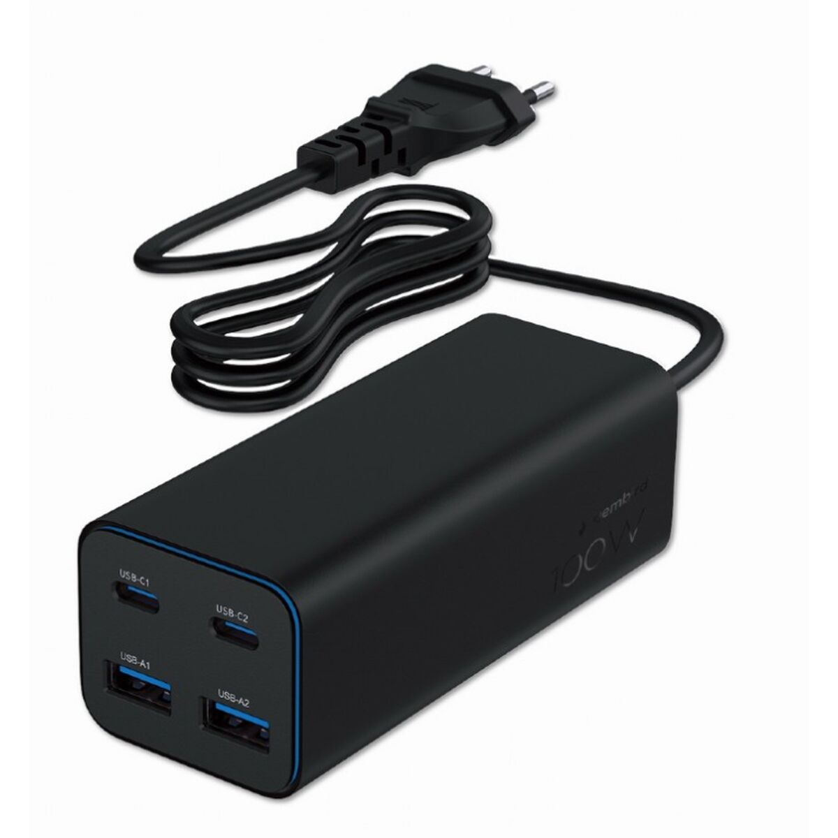 Chargeur mural GEMBIRD TA-UC-2A2C-PD100-01-BK