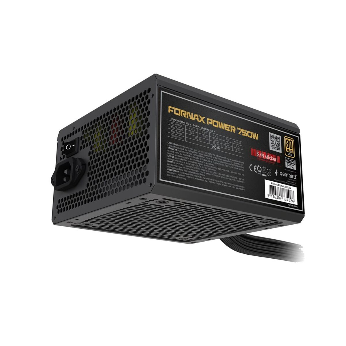 Afbeeldingen van Power supply GEMBIRD CCC-PSUBRONZE-750W