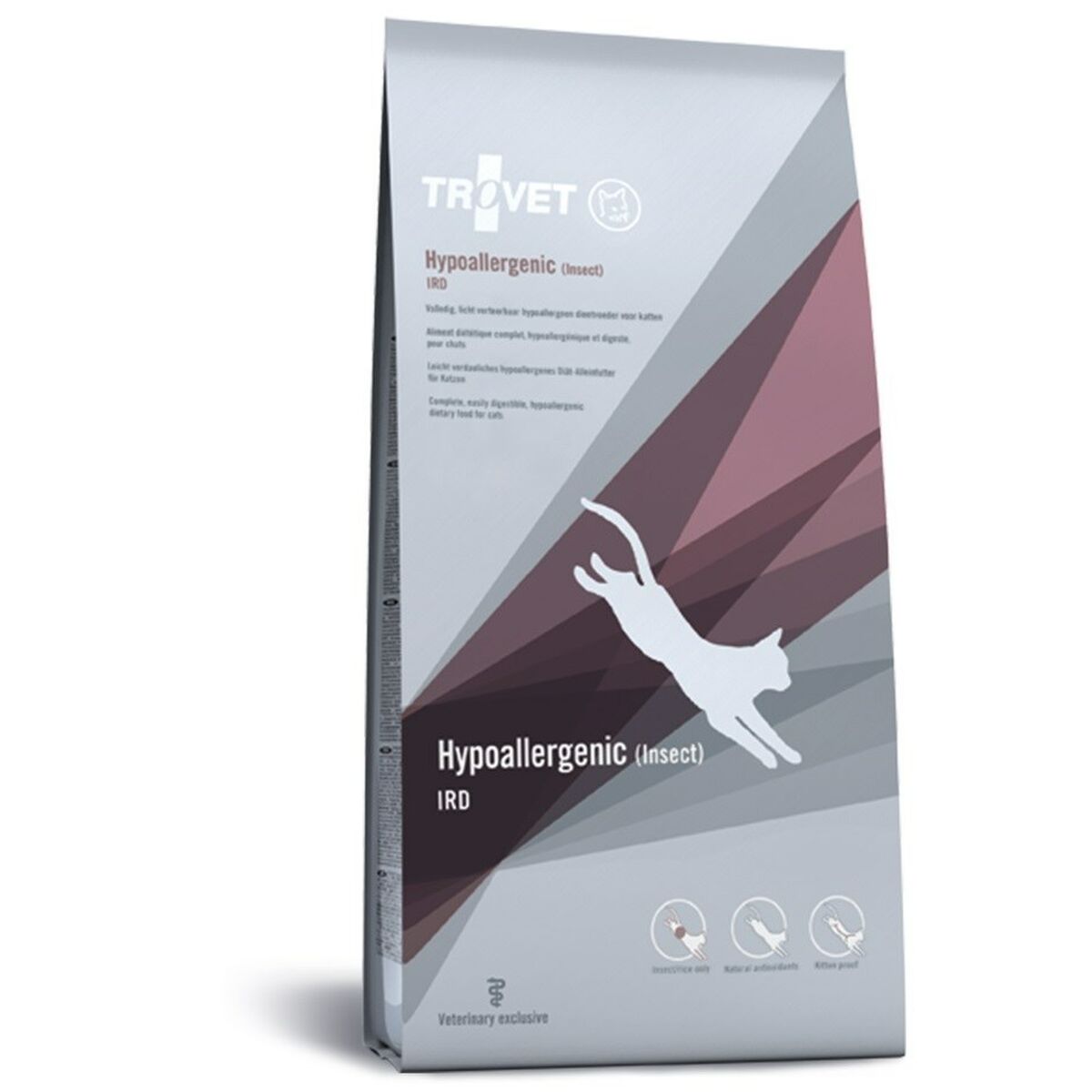 Aliments pour chat Trovet Hypoallergenic IRD Adulte 3 Kg