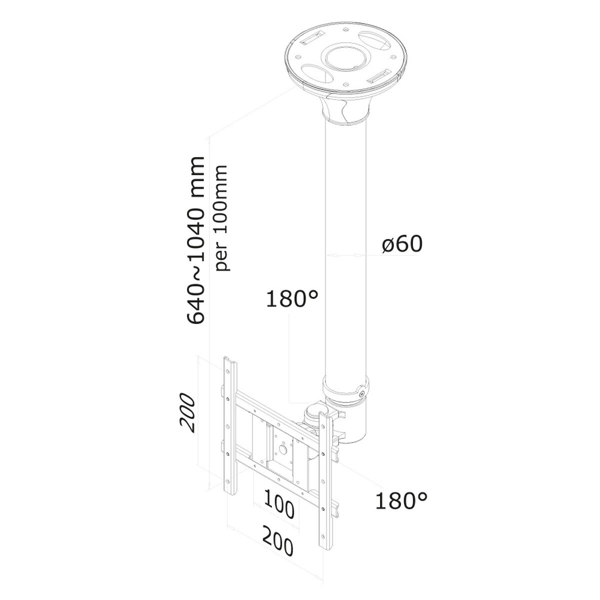 Bild von TV Mount Neomounts FPMA-C200 10" 40" 20 kg