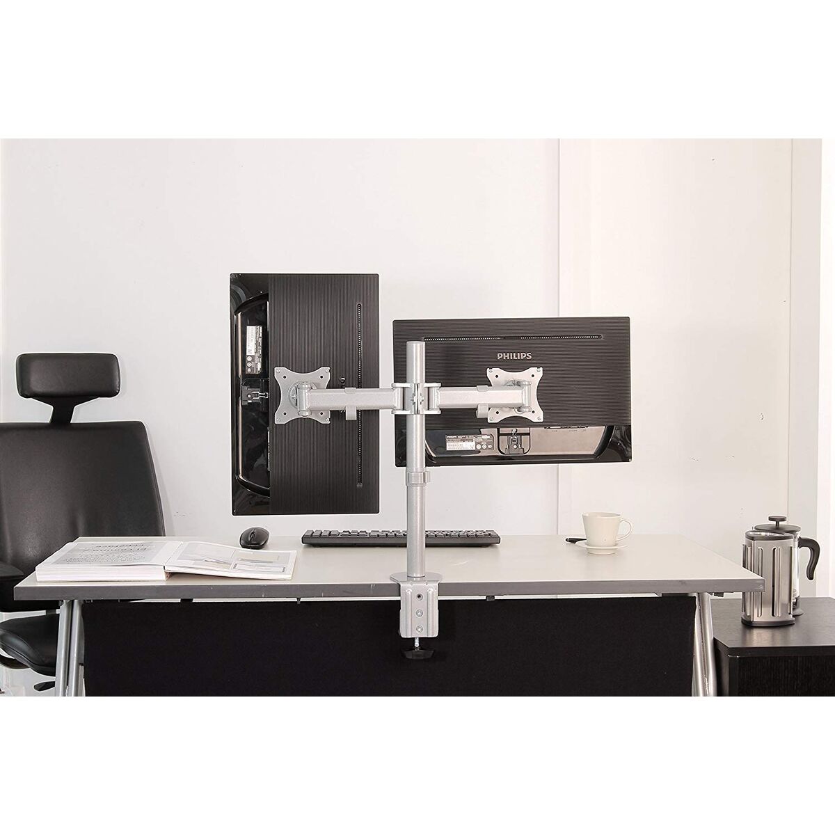 TV laikiklis Neomounts NM-D135DSILVER 10" 27" 8 kg