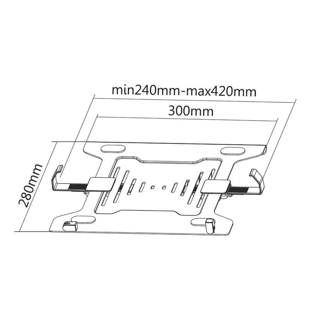 Screen Protector Neomounts NOTEBOOK-V200 VESA 75 x 75, 100 x 100