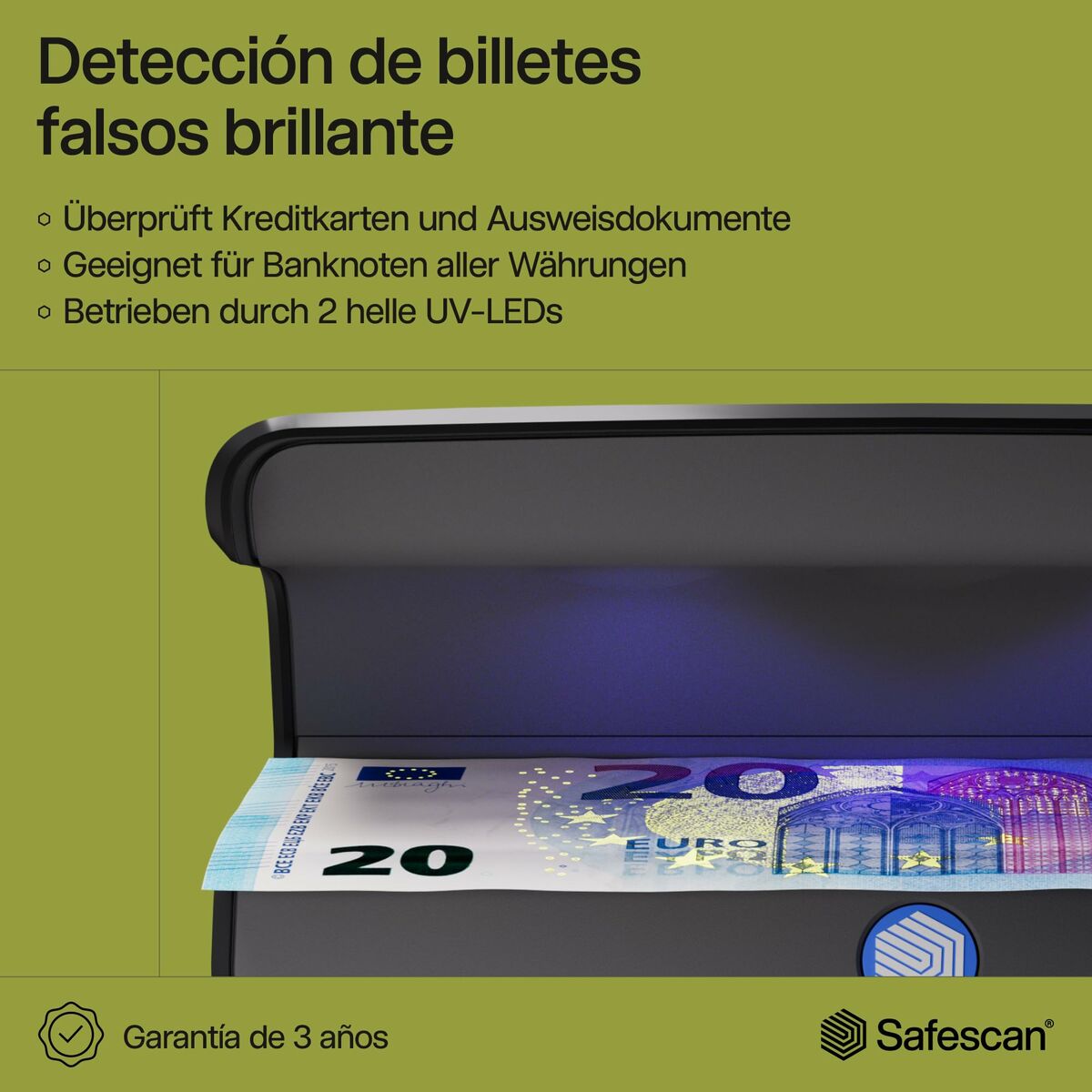 Afbeeldingen van Counterfeit Note Detector Safescan 131-0731