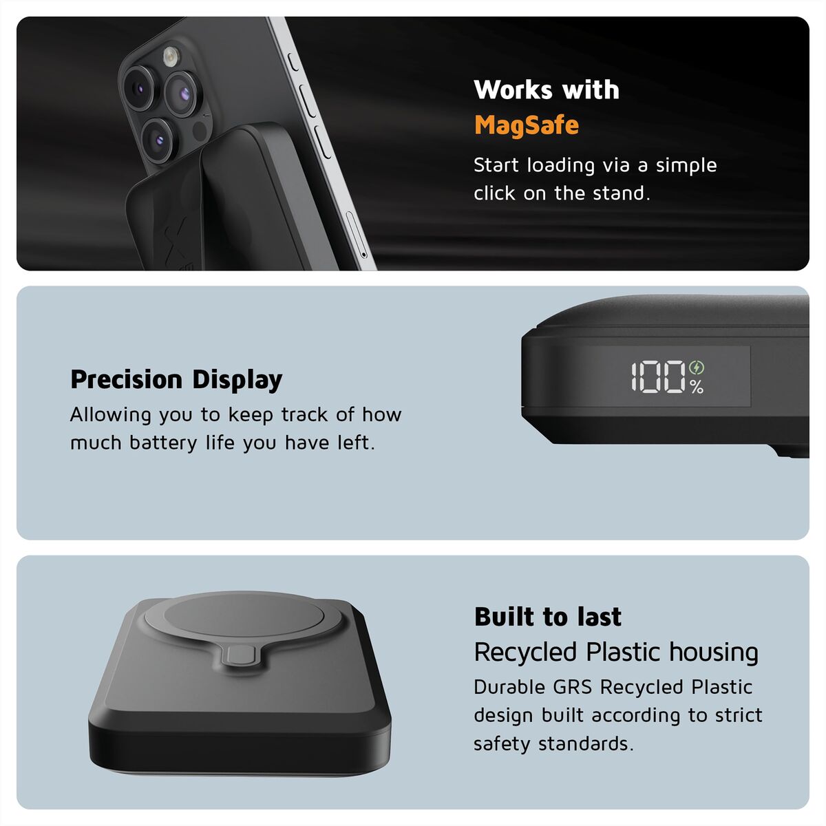 Picture of Powerbank Xtorm FS5W101 Black 10000 mAh 38,5 WH