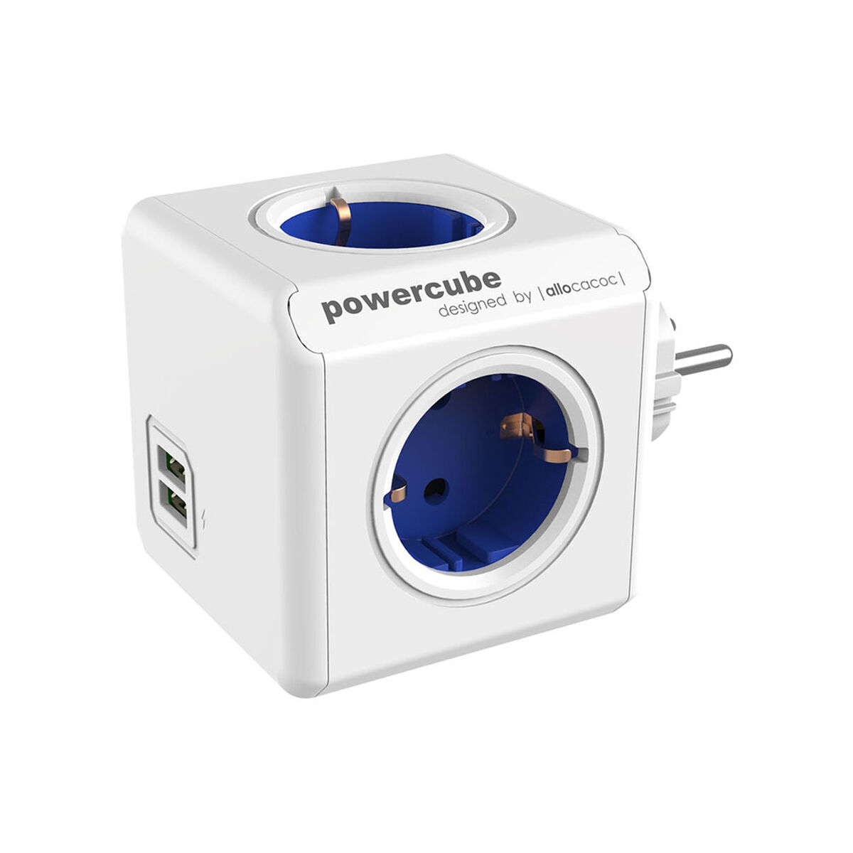 Πολύπριζο Kύβος Allocacoc Powercube Original 1202 USB 250 V 16 A