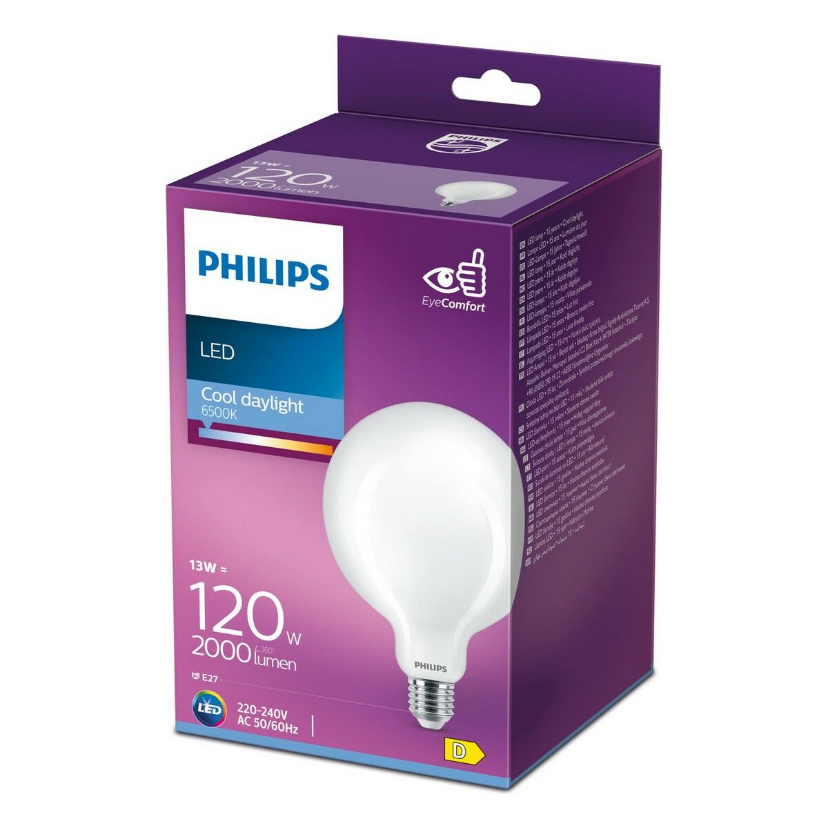 Lampe LED Philips 12,4 x 17,7 cm E27 13 W 2000 Lm (6500 K)