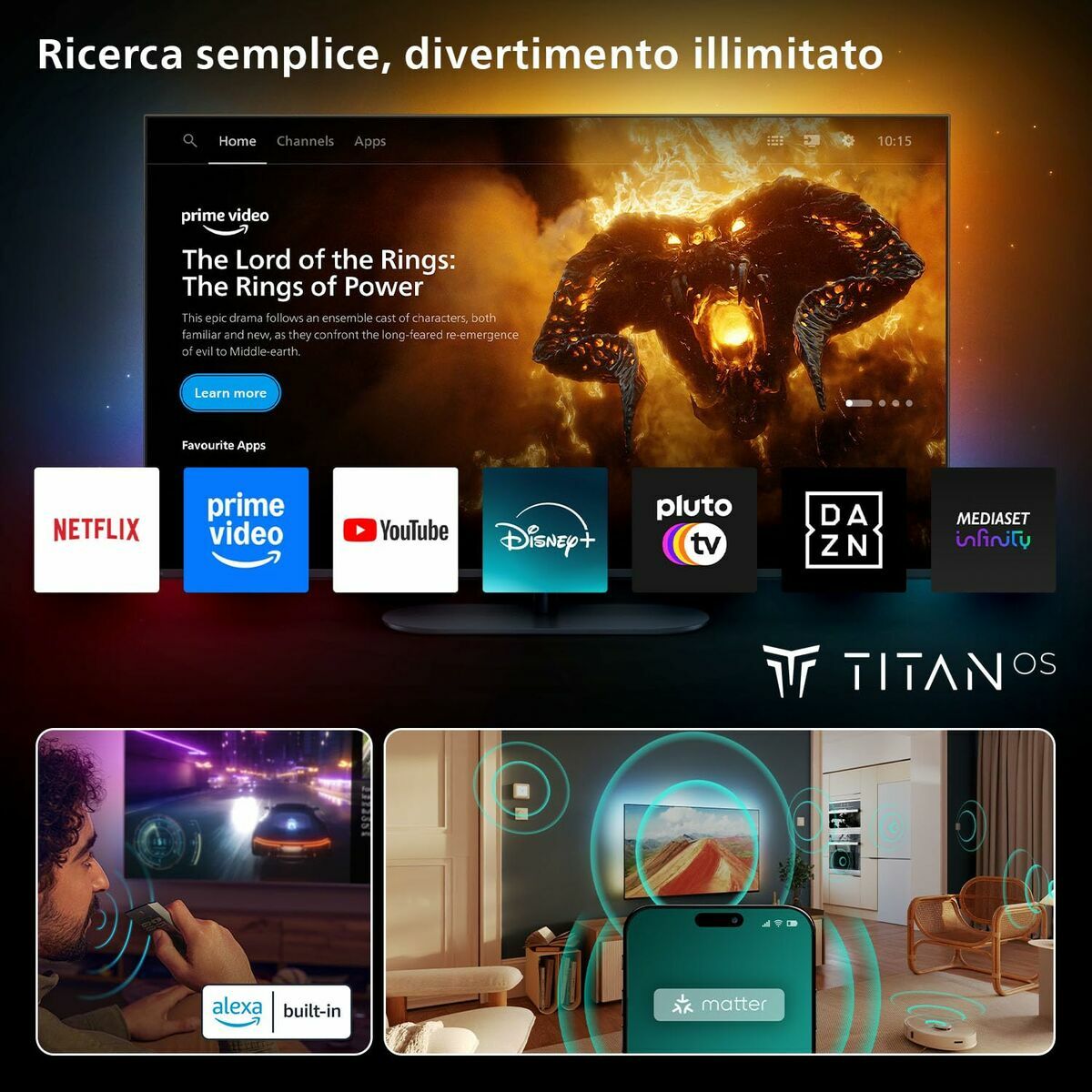 Smart TV Philips 43PUS9010/12 43" 4K Ultra HD LED HDR QLED