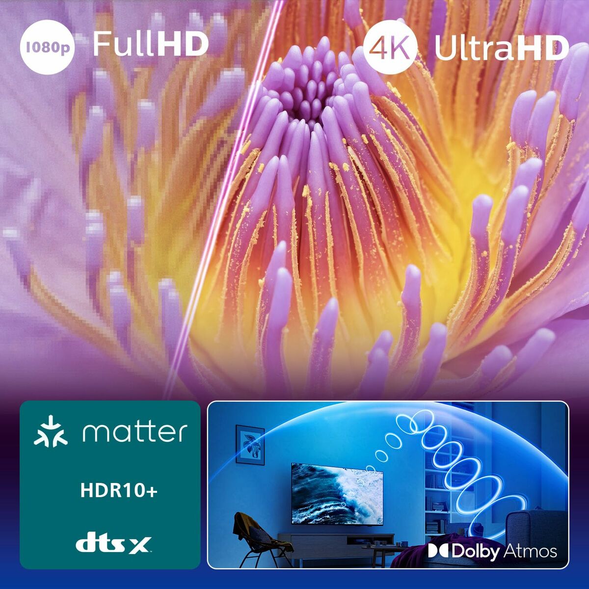 Picture of Smart TV Philips 50PUS7000/12 4K Ultra HD 50" LED HDR