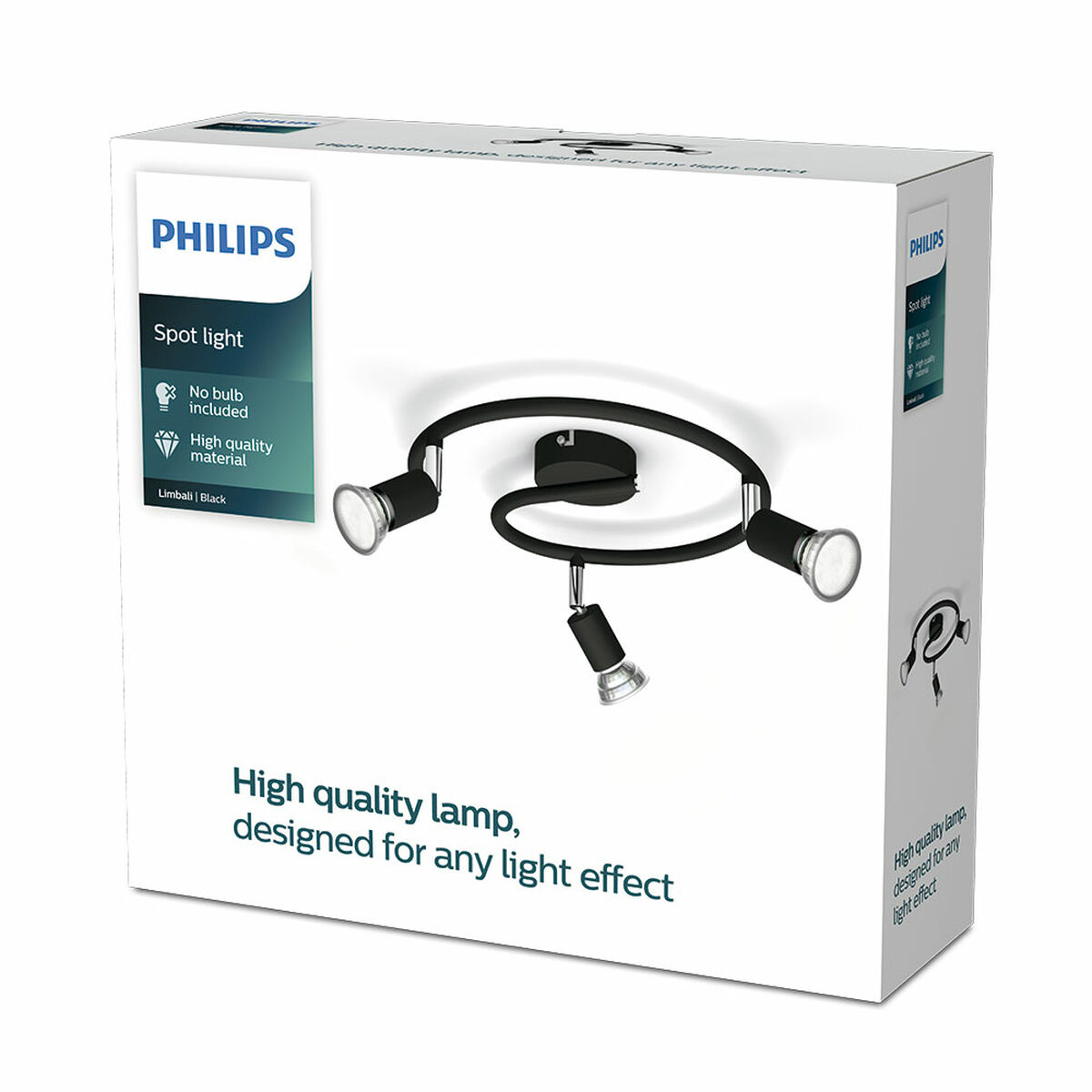 Image secondaire de Lumière Philips limbali Noir GU10 (3 Unités)