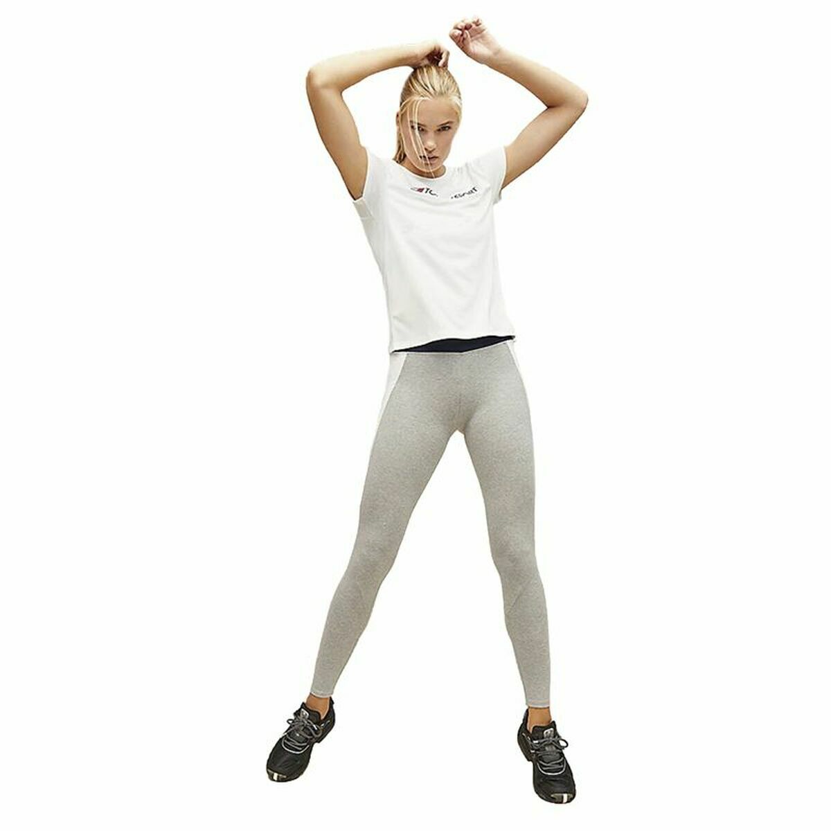 Mens Short Sleeve T-Shirt Tommy Hilfiger Logo Chest White