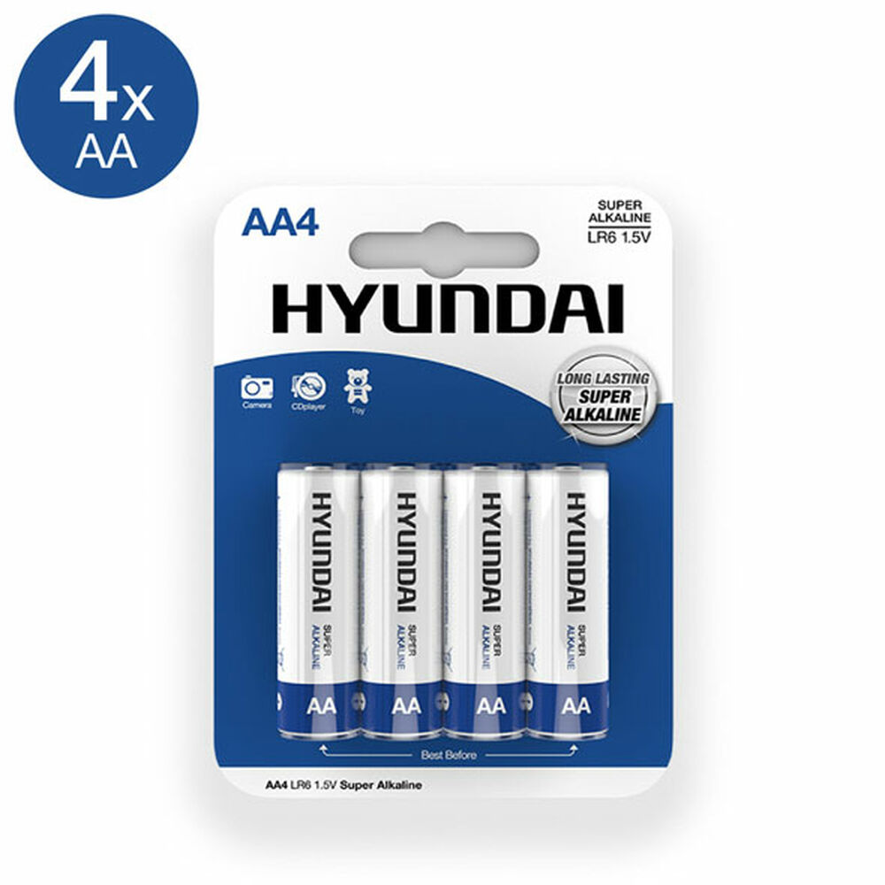 Alkalinebatterijen Hyundai AA (4 uds)