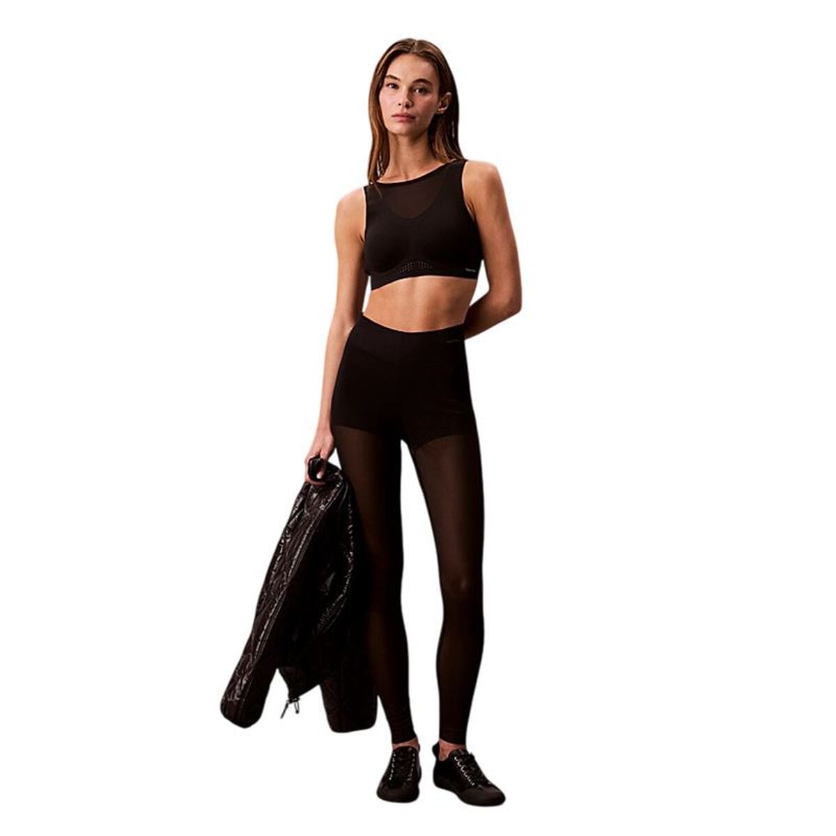 Sportleggings voor Dames Calvin Klein Zwart