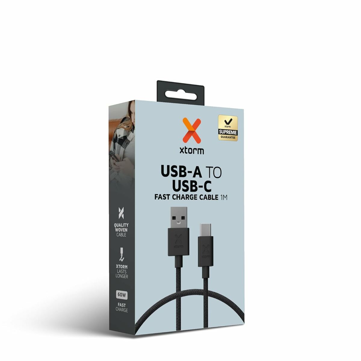USB-kabel Xtorm CXG2051 Zwart