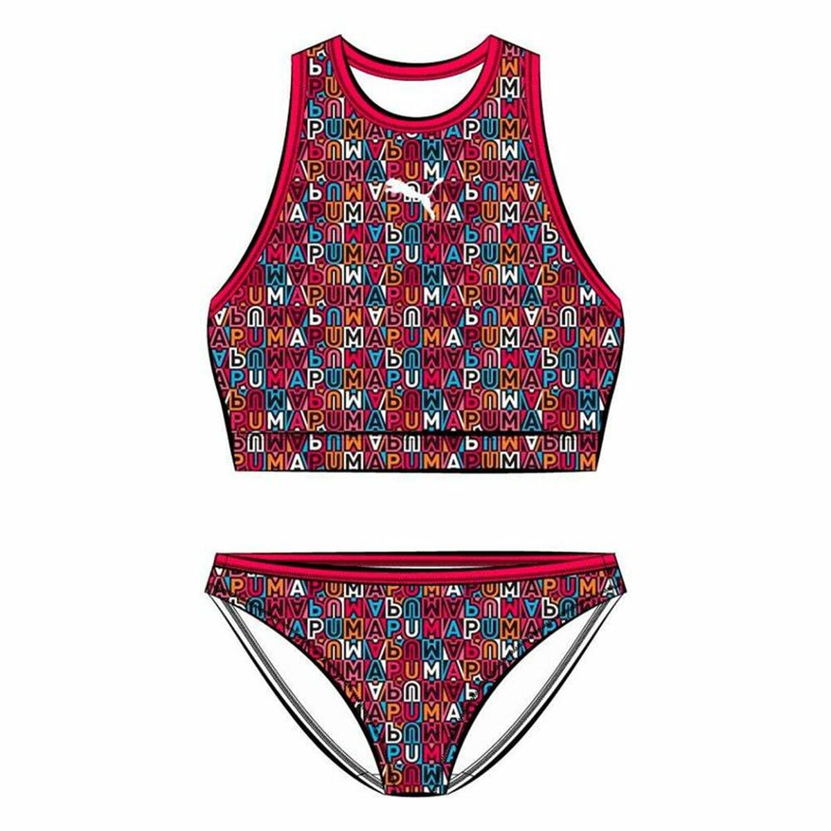 Image secondaire de Bas de Bikini Pour Filles Puma Printed Set Rouge